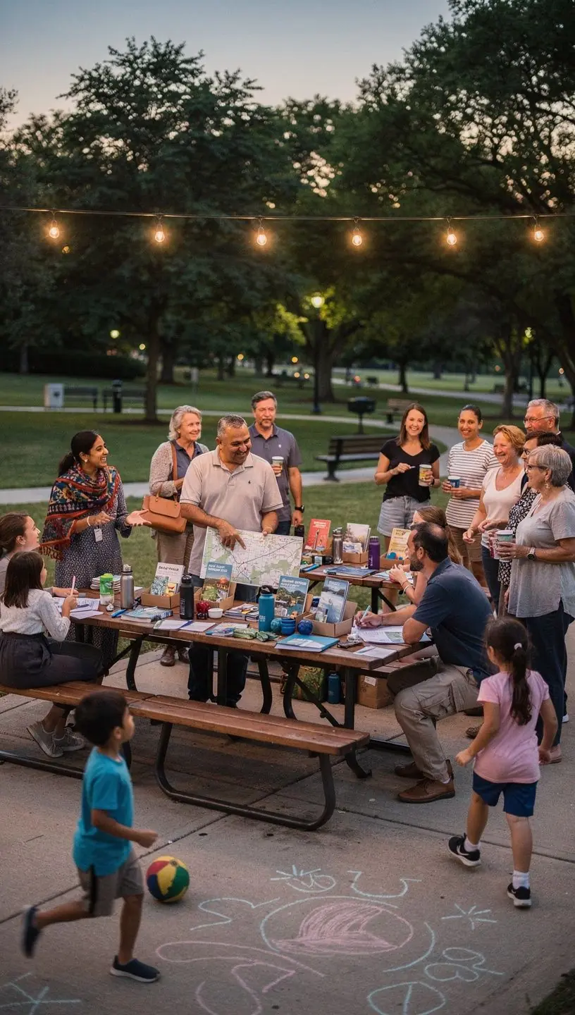 Печатный маршрут путешествия по США с отмеченными ключевыми точками и подробными указаниями для водителя.